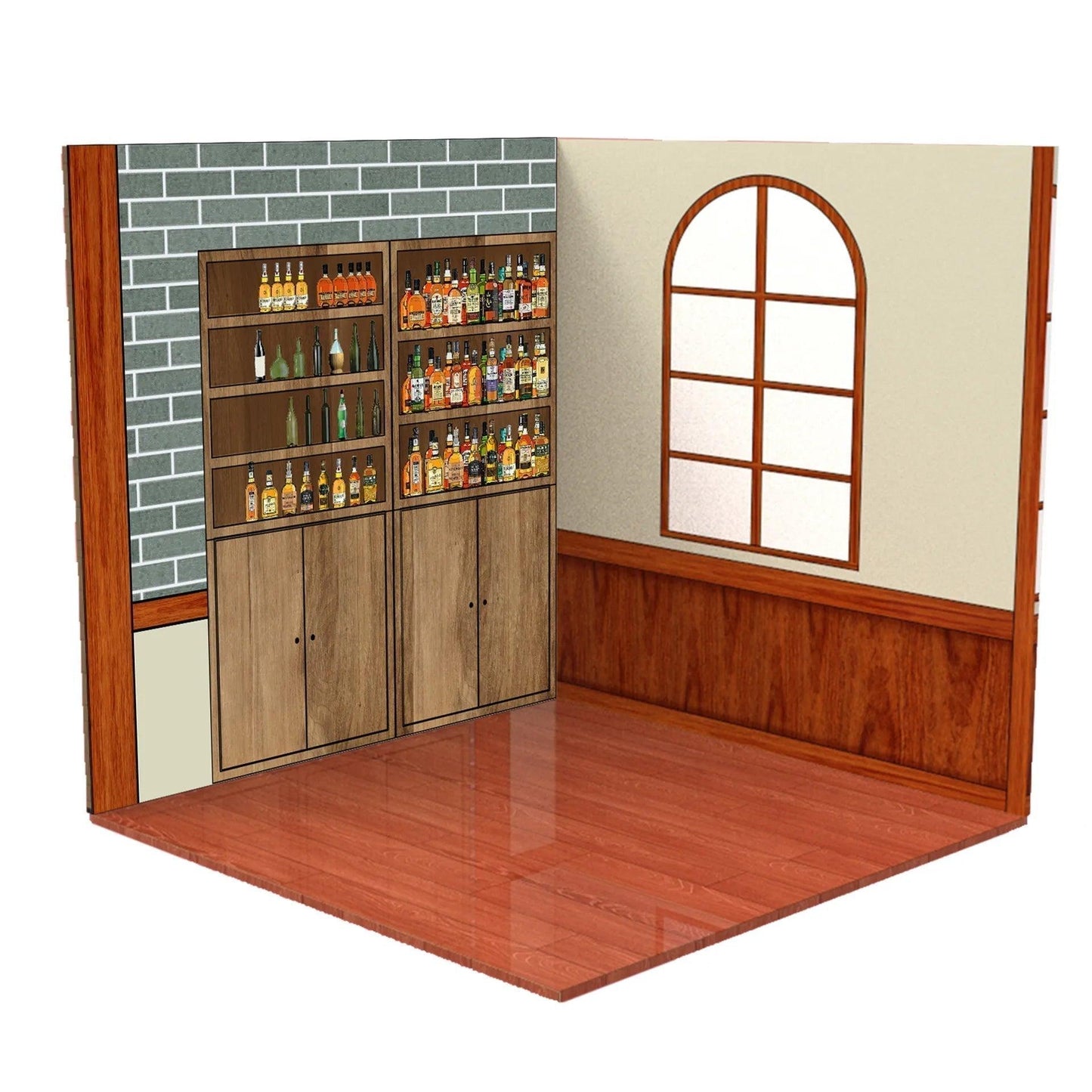 1:12 Miniature Scene Background Dioramas for Action Figures Ziggy's Pop Toy Shoppe