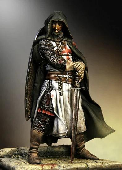 1/18 90mm Templar Sergeant, XIII century Resin Model - Unpainted Ziggy's Pop Toy Shoppe