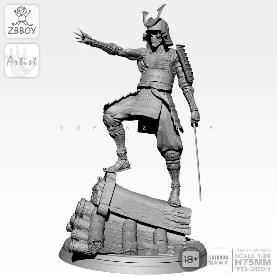 1/24 Skeletal Samurai Resin Kit TD-2091 - Unpainted Ziggy's Pop Toy Shoppe