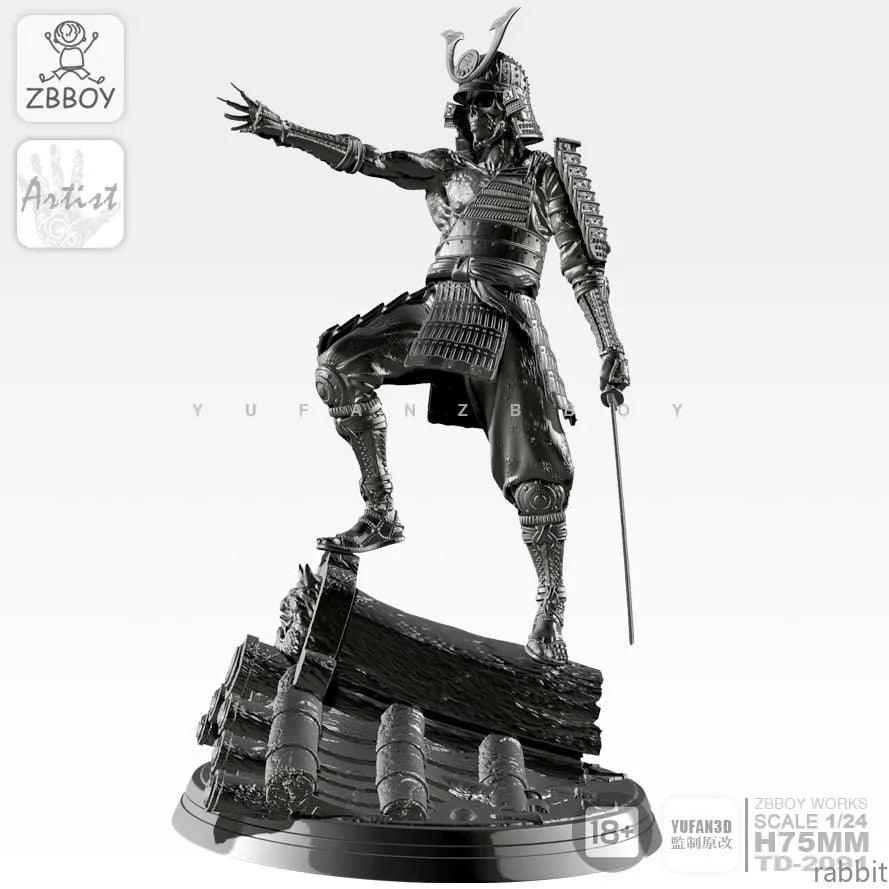 1/24 Skeletal Samurai Resin Kit TD-2091 - Unpainted Ziggy's Pop Toy Shoppe