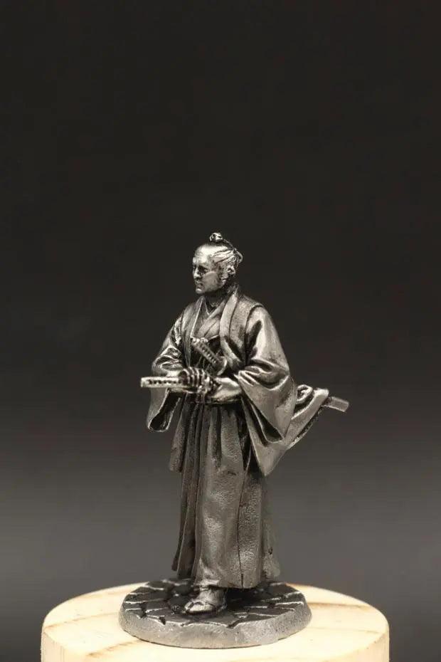 1:32 Scale 54mm Tin Metal Japanese Warring States Ancient Warrior Figurine Ziggy's Pop Toy Shoppe