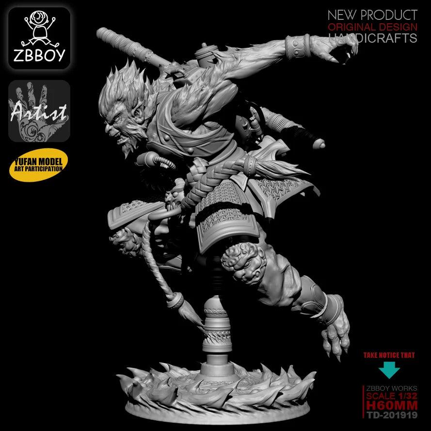 1/32 Wukong Soldier Self-Assembled Resin Kits TD-201919 Ziggy's Pop Toy Shoppe