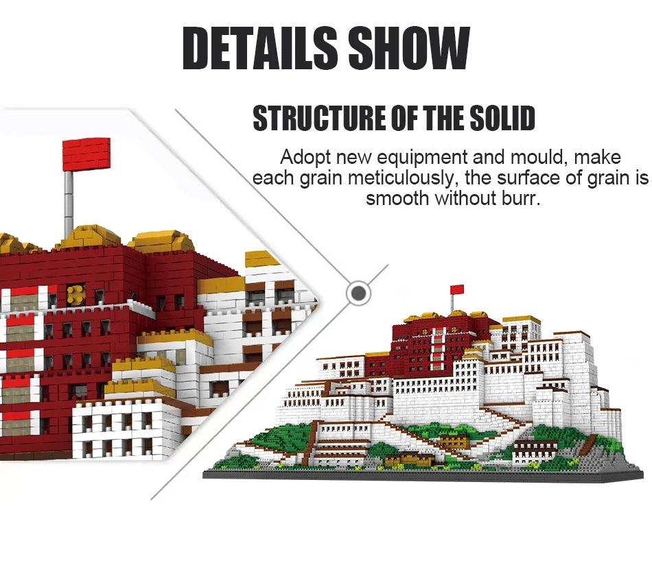 10000+pcs Tibetan Potala Palace Building Block Model Ziggy's Pop Toy Shoppe