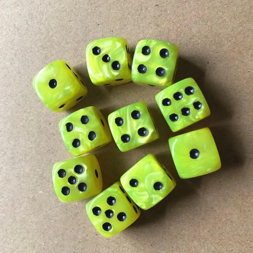 10pcs Set Round Corner Pearl Gem Dice Sets Ziggy's Pop Toy Shoppe