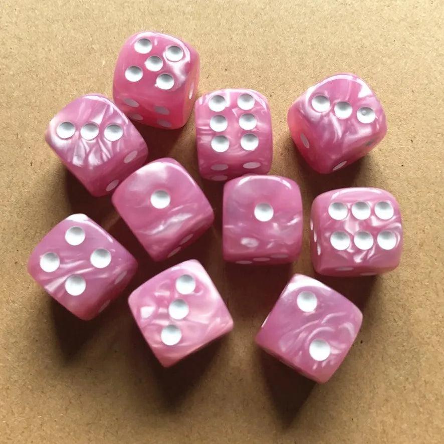10pcs Set Round Corner Pearl Gem Dice Sets Ziggy's Pop Toy Shoppe