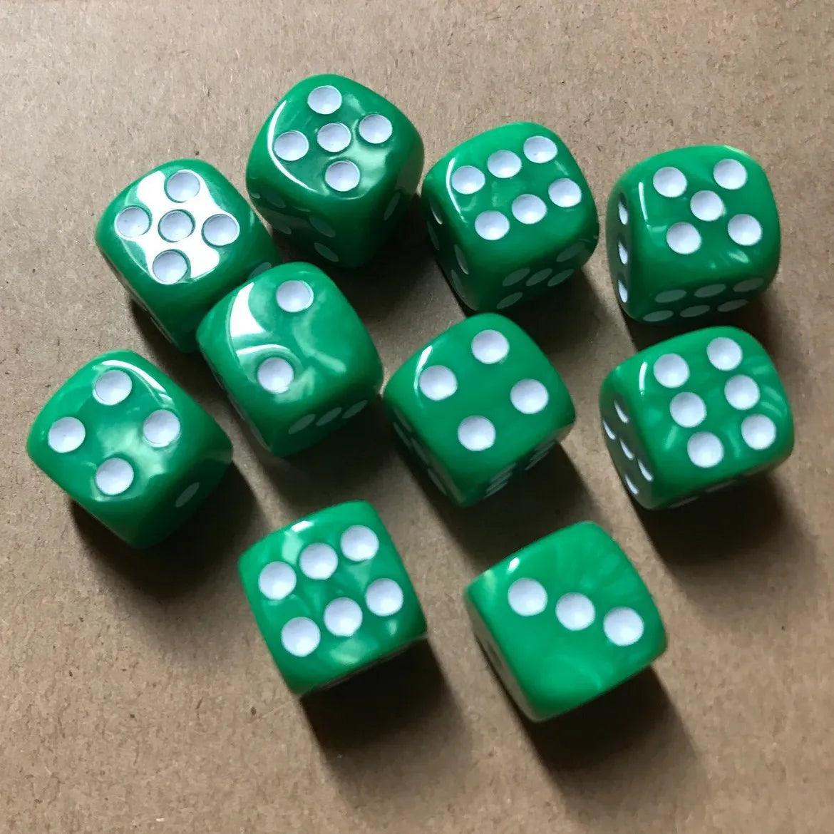 10pcs Set Round Corner Pearl Gem Dice Sets Ziggy's Pop Toy Shoppe
