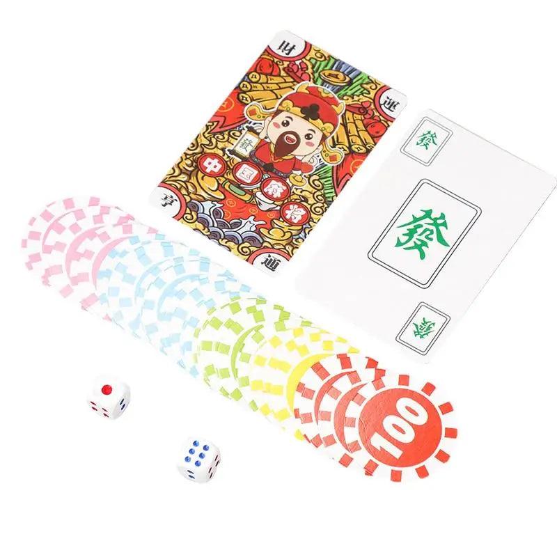 144 pcs Mahjong Playing Card Set Ziggy's Pop Toy Shoppe