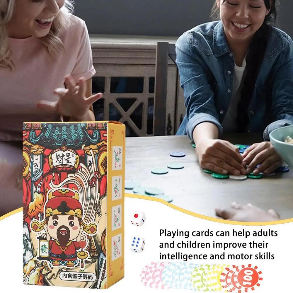 144 pcs Mahjong Playing Card Set Ziggy's Pop Toy Shoppe
