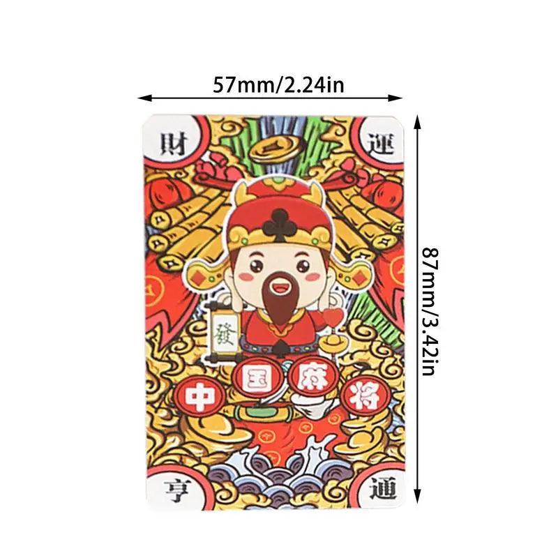 144 pcs Mahjong Playing Card Set Ziggy's Pop Toy Shoppe