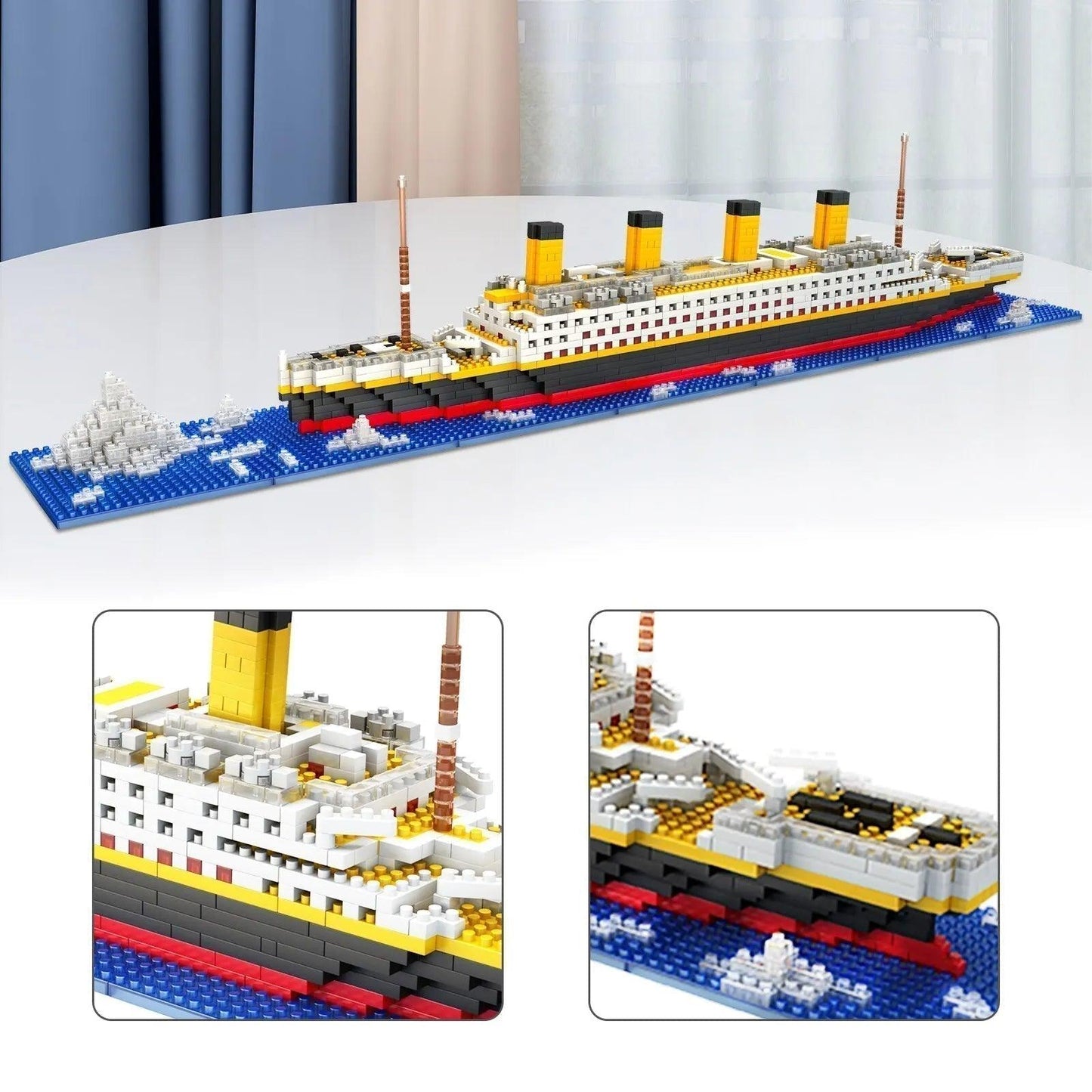 1860Pcs Titanic Micro Mini Building Blocks Set Ziggy's Pop Toy Shoppe