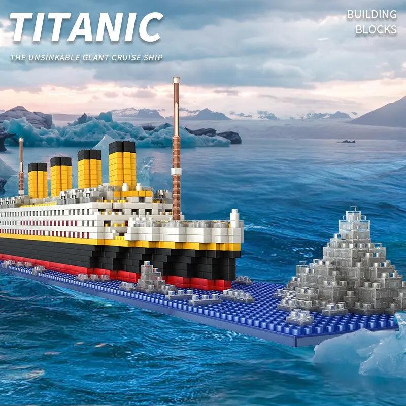1860Pcs Titanic Micro Mini Building Blocks Set Ziggy's Pop Toy Shoppe