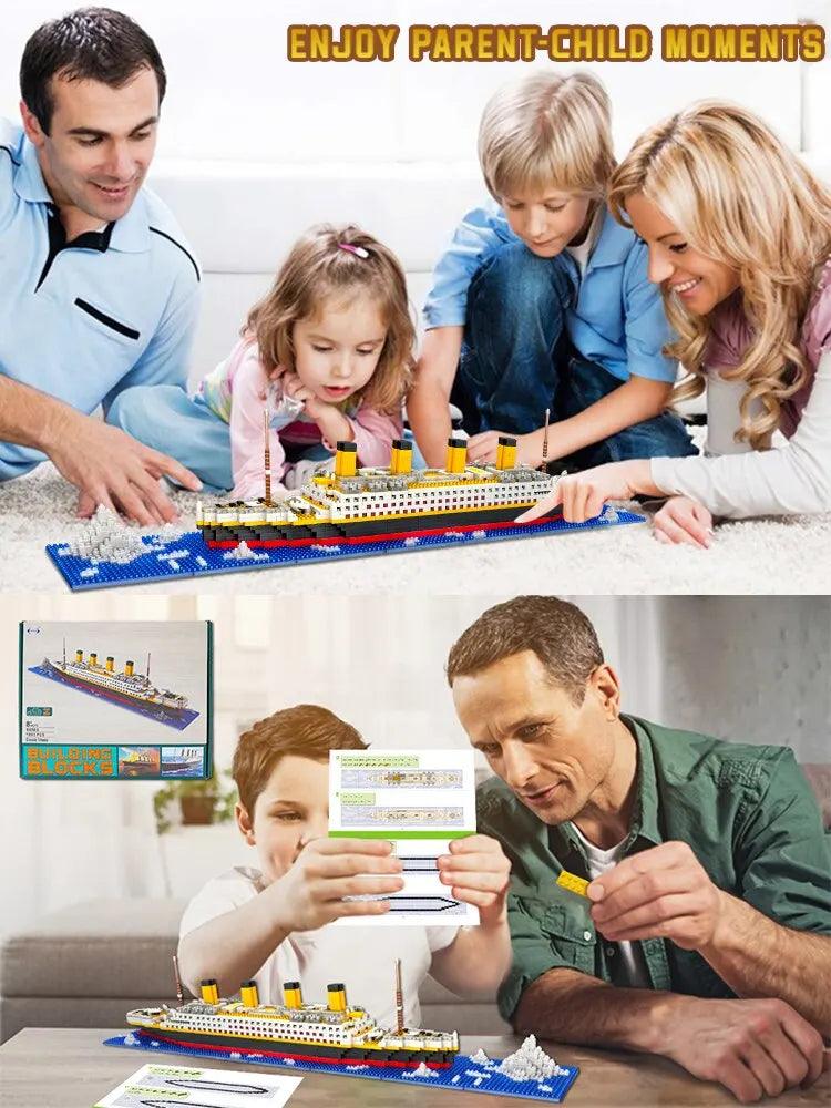 1860Pcs Titanic Micro Mini Building Blocks Set Ziggy's Pop Toy Shoppe