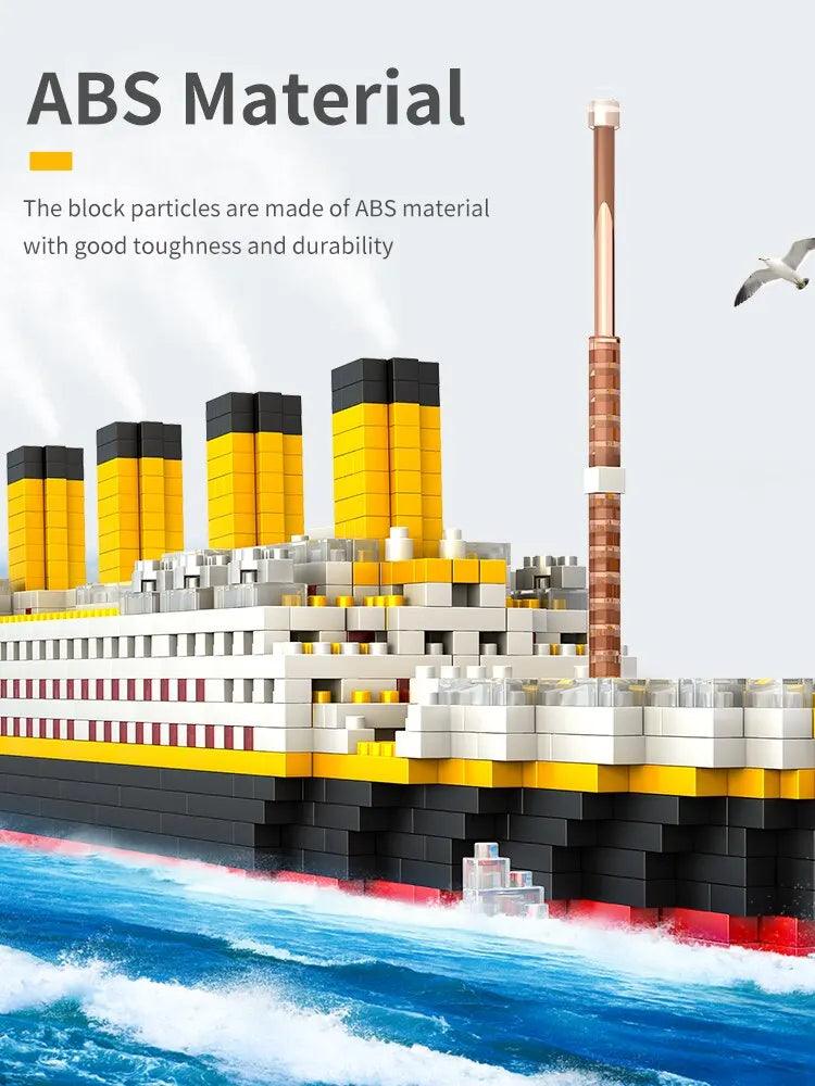1860Pcs Titanic Micro Mini Building Blocks Set Ziggy's Pop Toy Shoppe