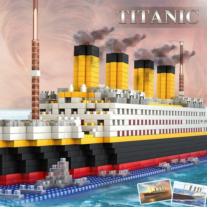 1860Pcs Titanic Micro Mini Building Blocks Set Ziggy's Pop Toy Shoppe