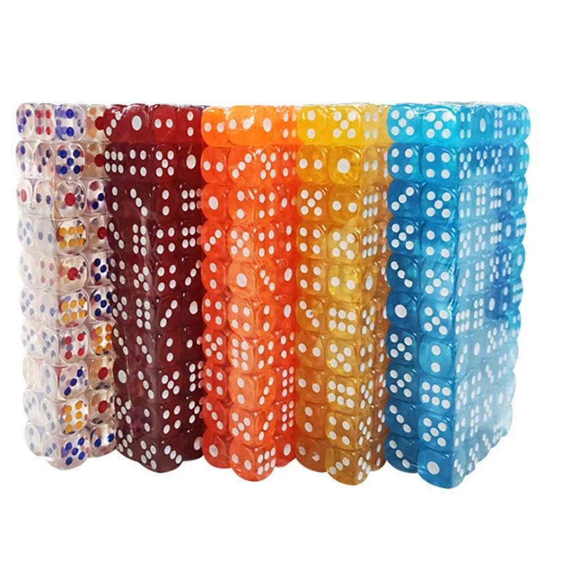 20pcs/Lot 11-12mm D6 Sided Acrylic Transparent Dice Ziggy's Pop Toy Shoppe