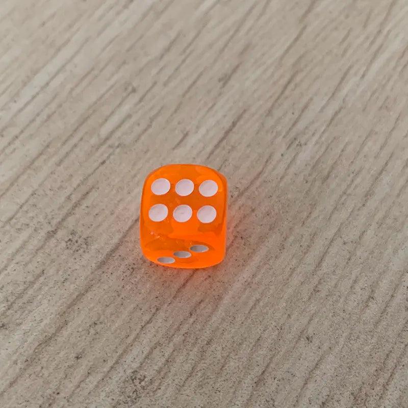 20pcs/Lot 11-12mm D6 Sided Acrylic Transparent Dice Ziggy's Pop Toy Shoppe