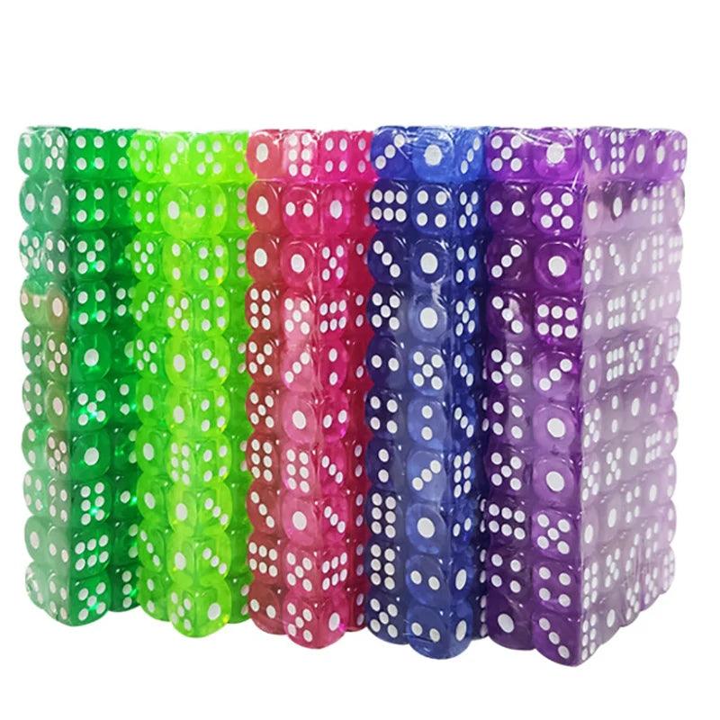 20pcs/Lot 11-12mm D6 Sided Acrylic Transparent Dice Ziggy's Pop Toy Shoppe