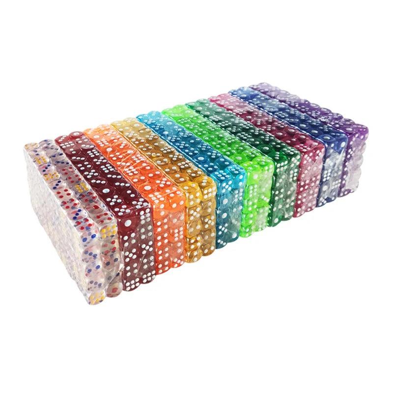 20pcs/Lot 11-12mm D6 Sided Acrylic Transparent Dice Ziggy's Pop Toy Shoppe