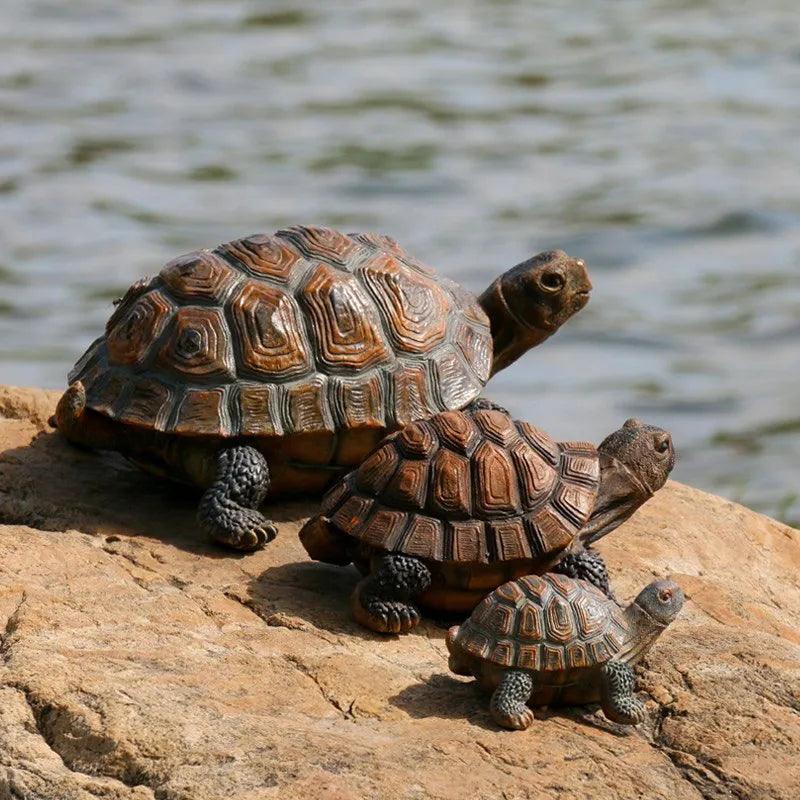 33/24/14cm Resin Turtle Figurines Ziggy's Pop Toy Shoppe