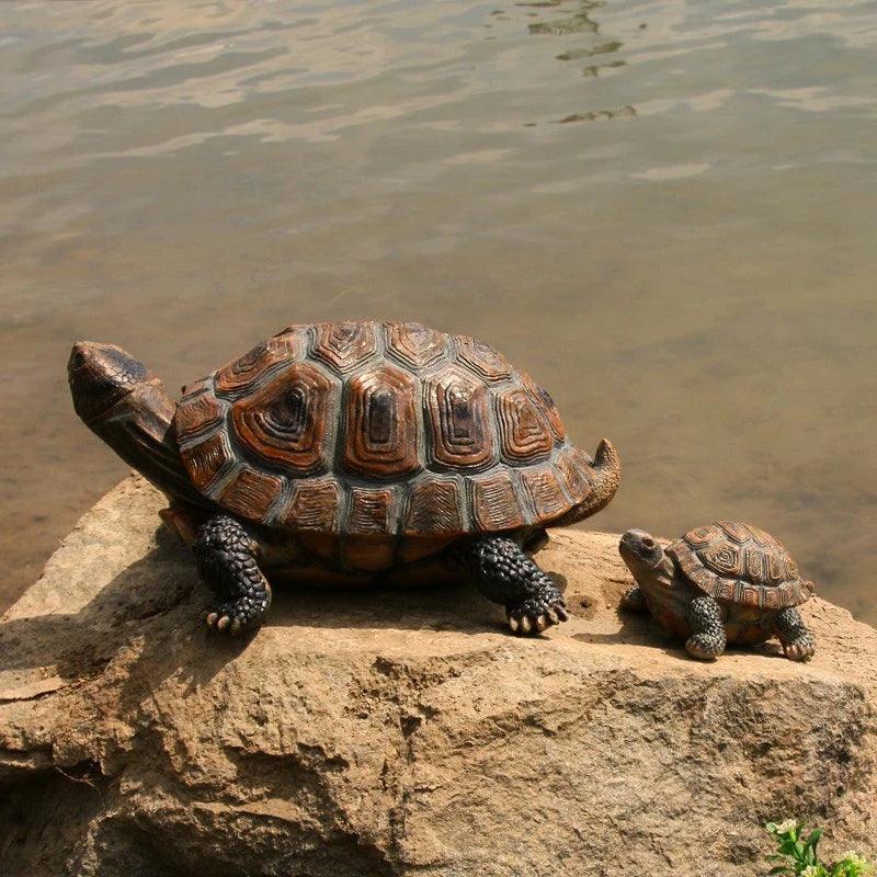 33/24/14cm Resin Turtle Figurines Ziggy's Pop Toy Shoppe