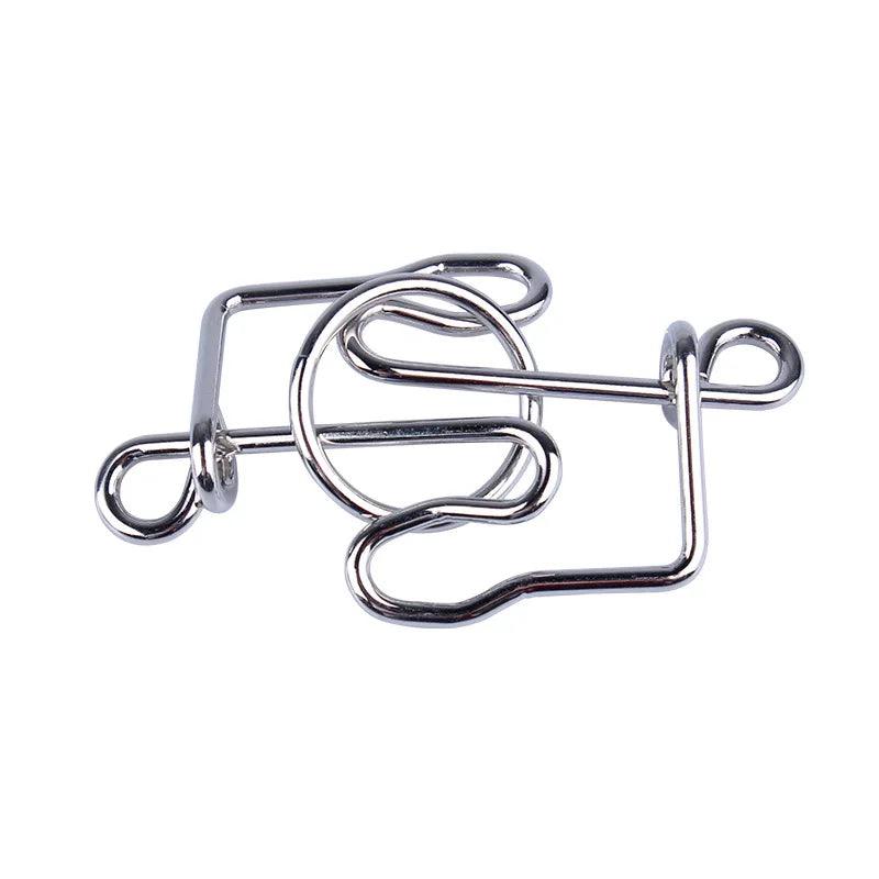 3D Metal Puzzle Crooked Bracket Brain Teaser Ziggy's Pop Toy Shoppe