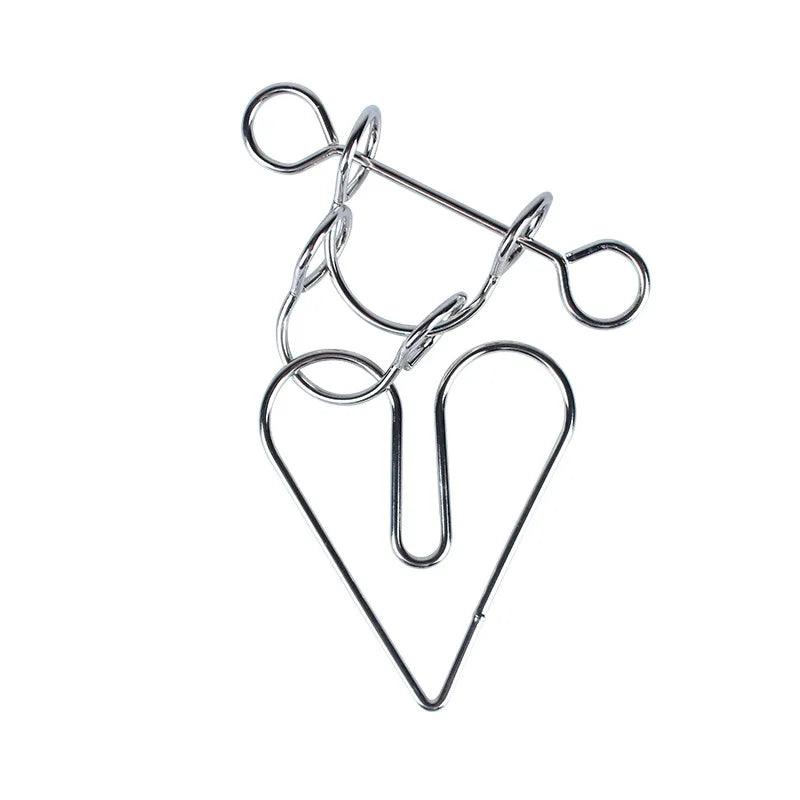 3D Metal Puzzle Hook My Heart Brain Teaser Ziggy's Pop Toy Shoppe