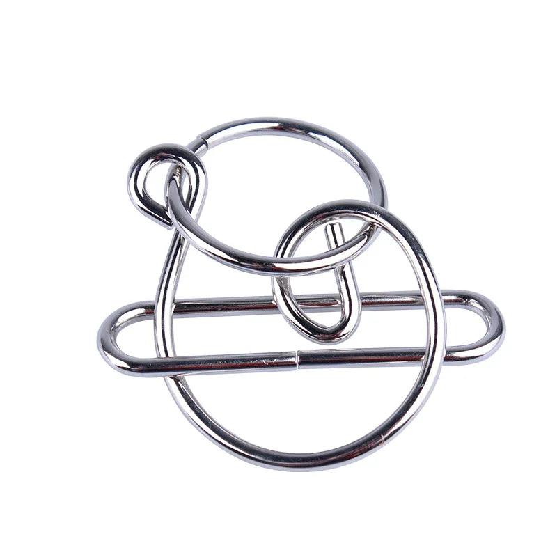 3D Metal Puzzle Hook, Slip and Swirl Brain Teaser Ziggy's Pop Toy Shoppe