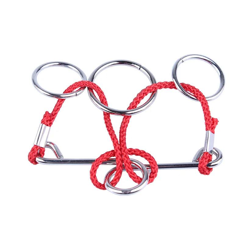 3D Metal Puzzle Roped and Ringed Brain Teaser Ziggy's Pop Toy Shoppe
