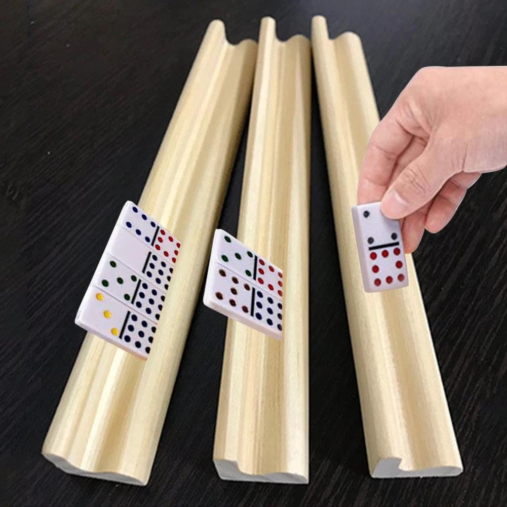 4 Domino Wooden Trays for Expert Players Ziggy's Pop Toy Shoppe