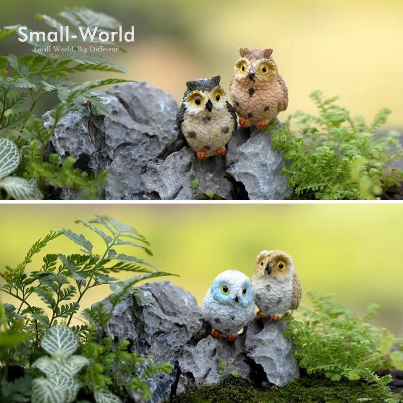 4-Piece Owl Figurines for Home or Garden Ziggy's Pop Toy Shoppe