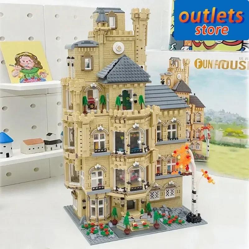 4851PCS ZHE GAO MOC 01006 Fun House Building Blocks Set Ziggy's Pop Toy Shoppe