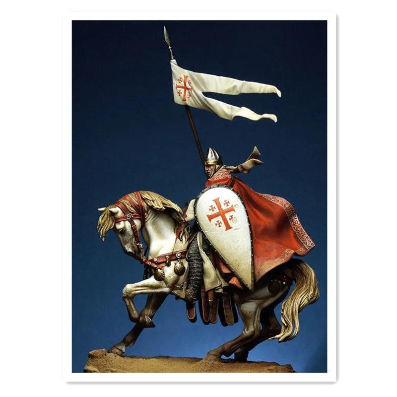54mm Knight of the Holy Sepulcher Resin Kit - Unpainted Ziggy's Pop Toy Shoppe