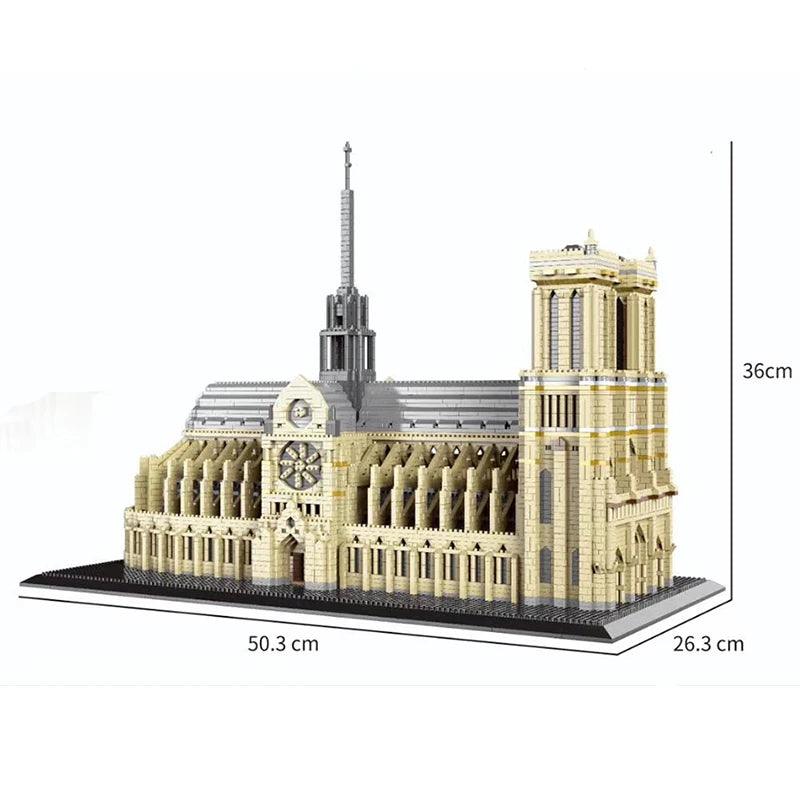 7380pcs+ Notre Dame Building Block Set Ziggy's Pop Toy Shoppe