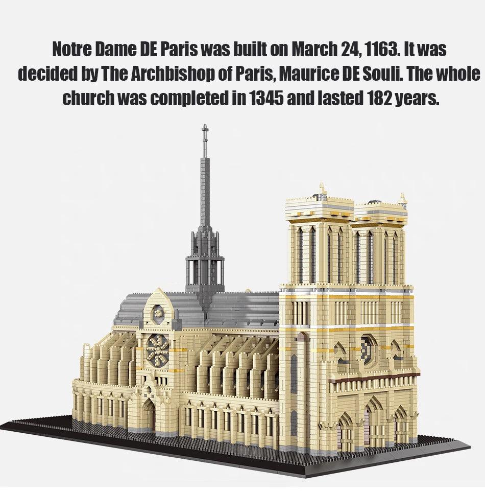 7380pcs+ Notre Dame Building Block Set Ziggy's Pop Toy Shoppe