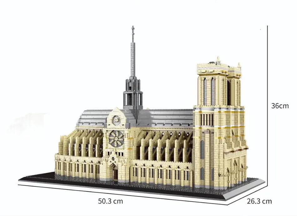 7380pcs+ Notre Dame Building Block Set Ziggy's Pop Toy Shoppe