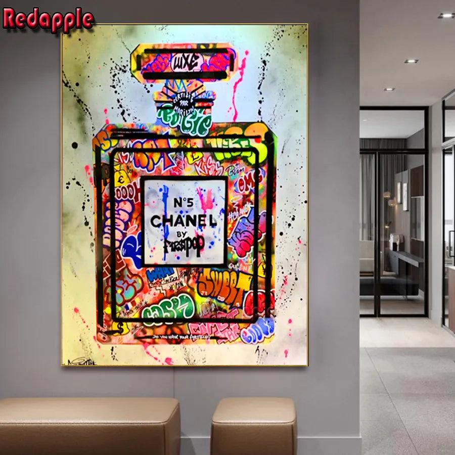 Abstract Perfume 5D DIY Diamond Painting Cross Stitch Kit Ziggy's Pop Toy Shoppe
