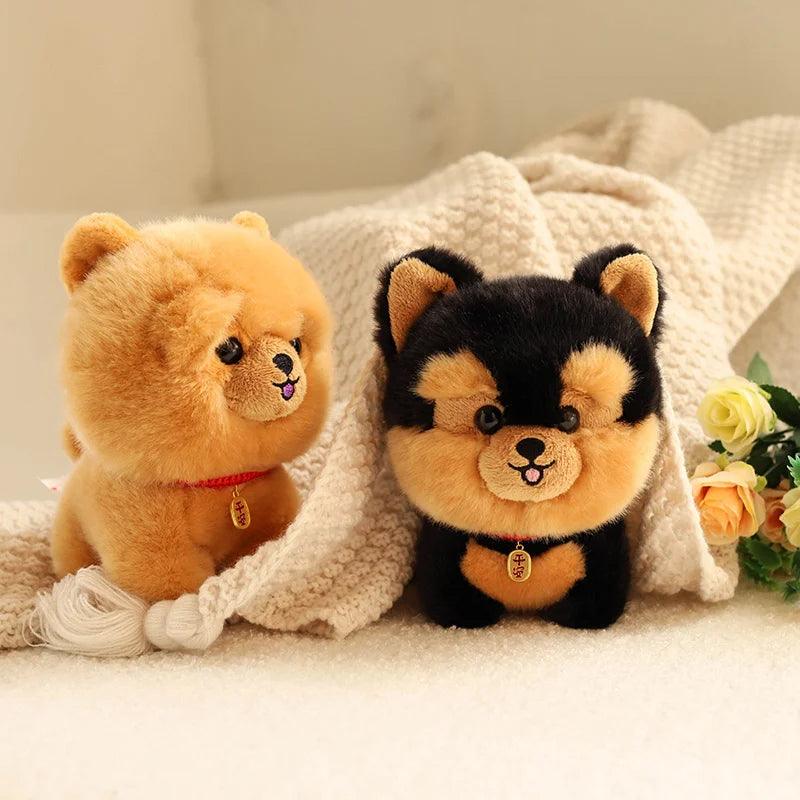 Adorable Furry Plush Corgi Dog Plush Toys Ziggy's Pop Toy Shoppe