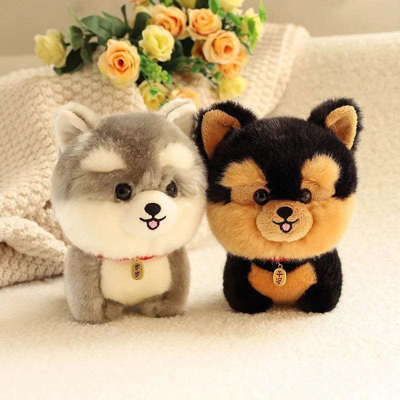 Adorable Furry Plush Corgi Dog Plush Toys Ziggy's Pop Toy Shoppe
