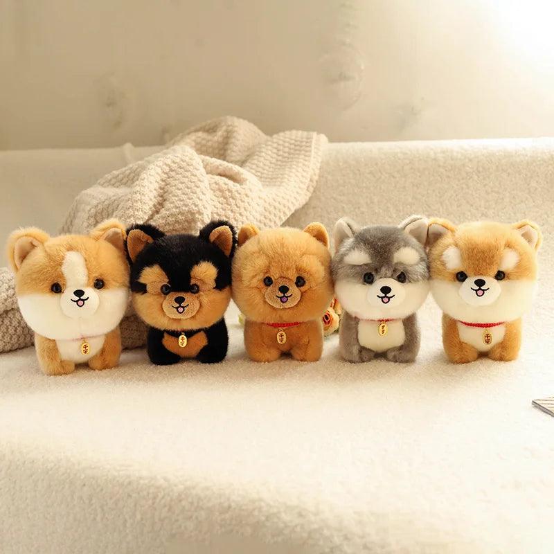 Adorable Furry Plush Corgi Dog Plush Toys Ziggy's Pop Toy Shoppe