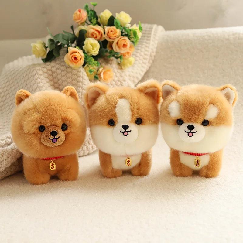 Adorable Furry Plush Corgi Dog Plush Toys Ziggy's Pop Toy Shoppe