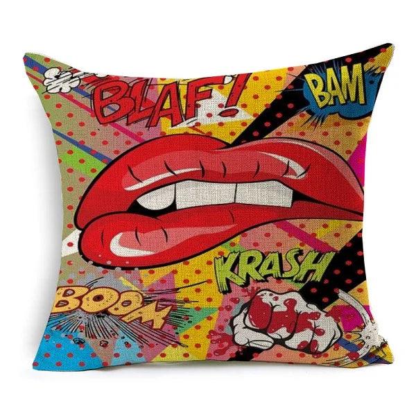 American POP Art Cushion Covers Ziggy's Pop Toy Shoppe
