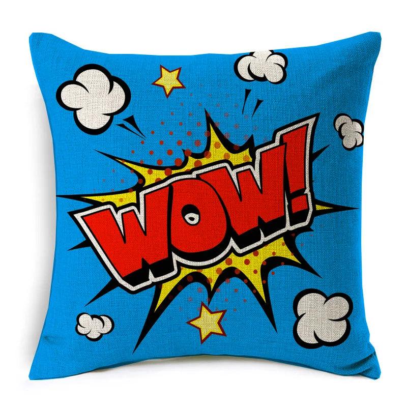 American POP Art Cushion Covers Ziggy's Pop Toy Shoppe