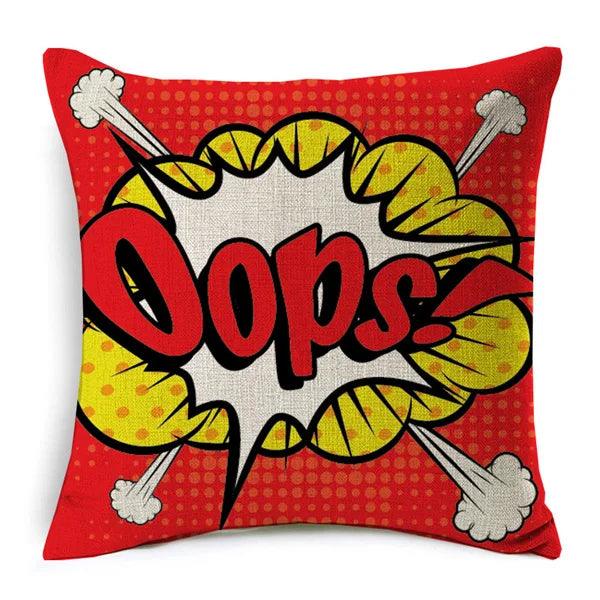 American POP Art Cushion Covers Ziggy's Pop Toy Shoppe