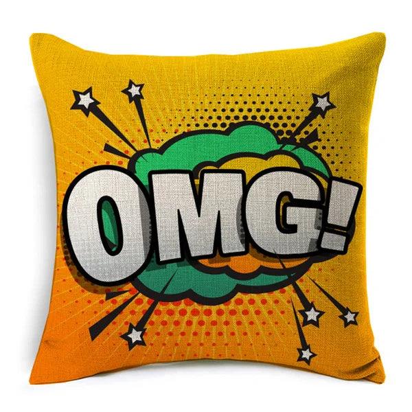 American POP Art Cushion Covers Ziggy's Pop Toy Shoppe