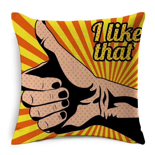 American POP Art Cushion Covers Ziggy's Pop Toy Shoppe