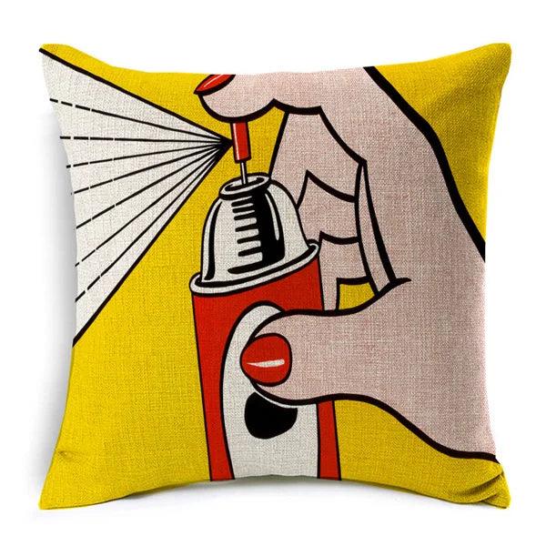 American POP Art Cushion Covers Ziggy's Pop Toy Shoppe