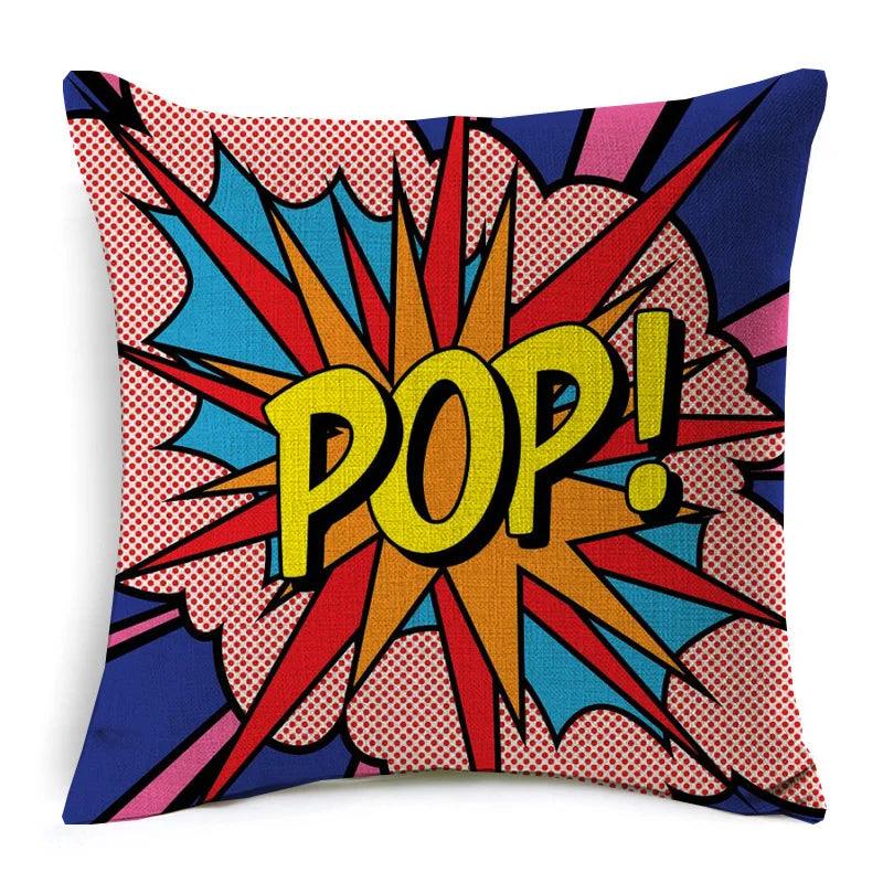 American POP Art Cushion Covers Ziggy's Pop Toy Shoppe