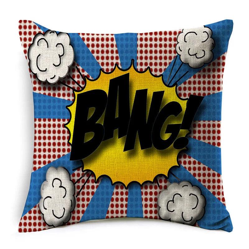 American POP Art Cushion Covers Ziggy's Pop Toy Shoppe