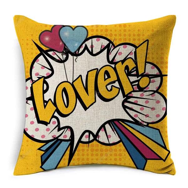 American POP Art Cushion Covers Ziggy's Pop Toy Shoppe