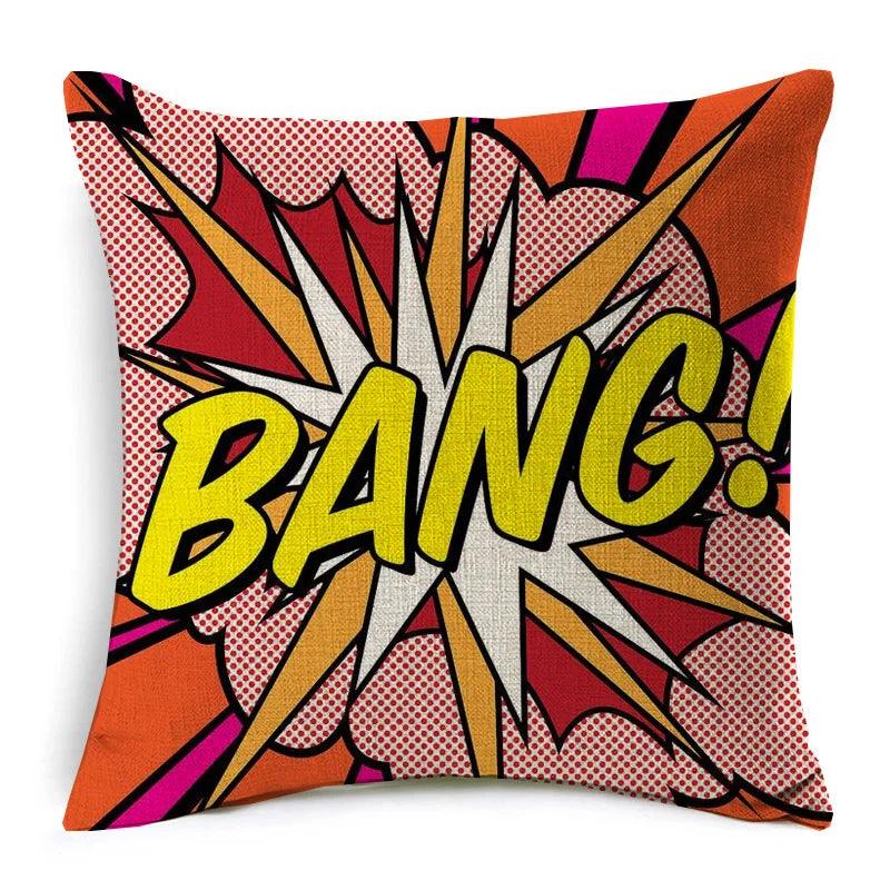 American POP Art Cushion Covers Ziggy's Pop Toy Shoppe